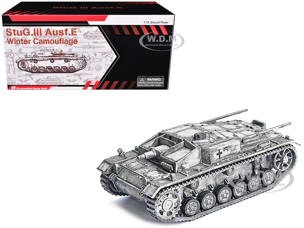 Germany StuG. III Ausf.E Tank Winter Camouflage "StuG.Abt. 202, Russia" (1942) "NEO Dragon Armor" Series 1/72 Plastic Model by Dragon Models