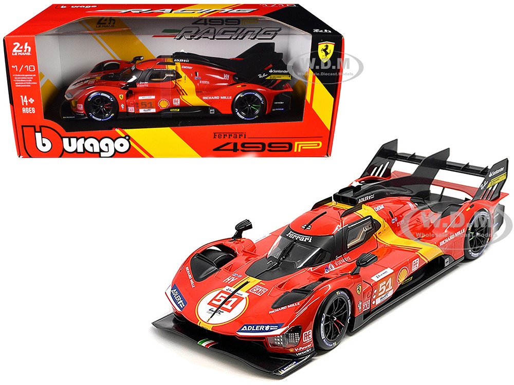 Ferrari 499P #51 James Calado - Antonio Giovinazzi - Alessandro Pier Guidi "Ferrari AF Corse" Winner "24 Hours of Le Mans" (2023) "Racing" Series 1/18