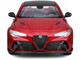 Alfa Romeo Giulia GTA Red Metallic with Carbon Top 1/18 Diecast Model Car Bburago 11048RD
