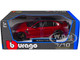 Alfa Romeo Giulia GTA Red Metallic with Carbon Top 1/18 Diecast Model Car Bburago 11048RD