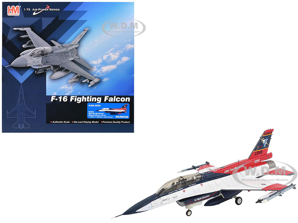 General Dynamics X-62A VISTA Aircraft with Missiles "86-0048, USAF Test Pilot School, Edwards Air Force Base" (2024) United States Air Force "Air Powe