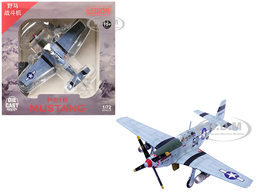 North American P-51B Mustang Aircraft "Bonny Bea, 504th Fighter Squadron, 339th Fighter Group" (1944) United States Army Air Forces 1/72 Diecast Model