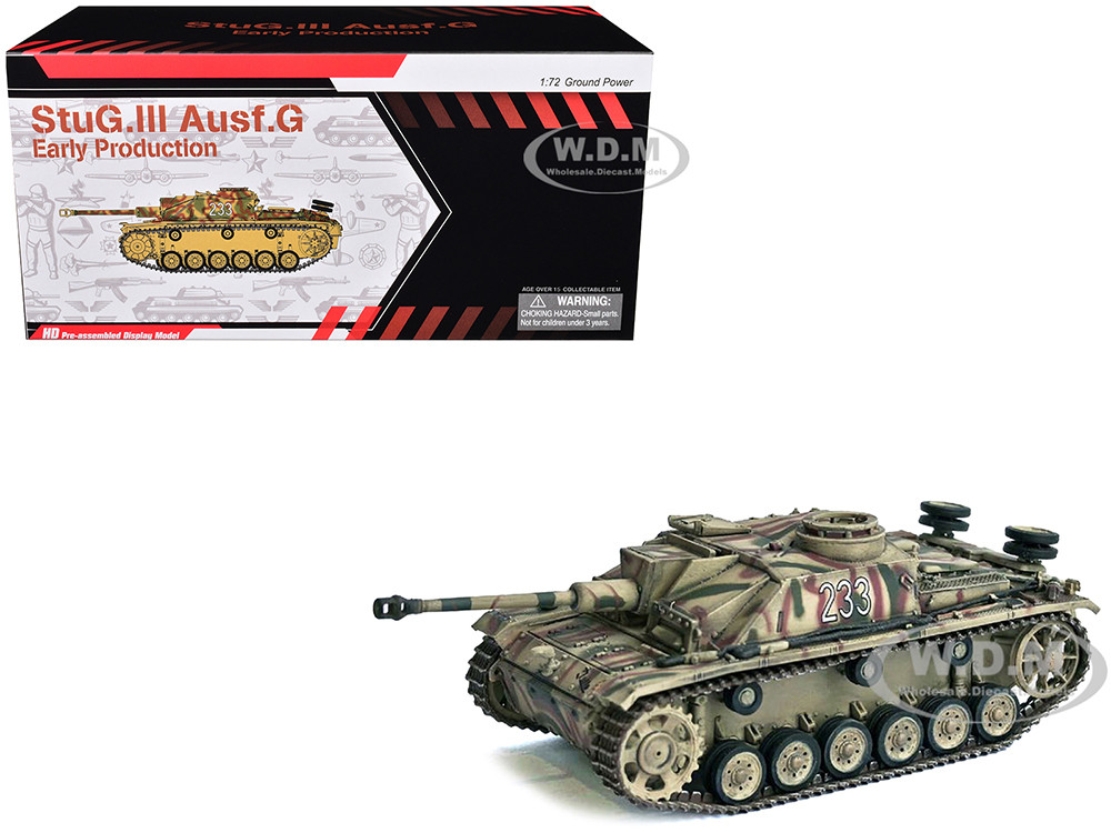 Germany StuG III Ausf. G "Early Production" Tank "#233, Pz.Abt. 103, 3.Pz.Gren. Div., Rome" (1943) "NEO Dragon Armor" Series 1/72 Plastic Model by Dra
