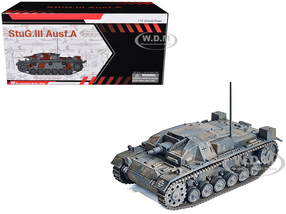 Germany StuG.III Ausf.A Tank "France" (1940) "NEO Dragon Armor" Series 1/72 Plastic Model by Dragon Models