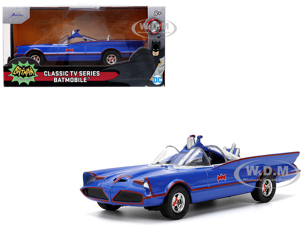 Jada 1:32 1966 Batmobile Blue "Batman" (1966-1968) Classic TV Series "Hollywood Rides" Series 1/32 Diecast Model Car by Jada