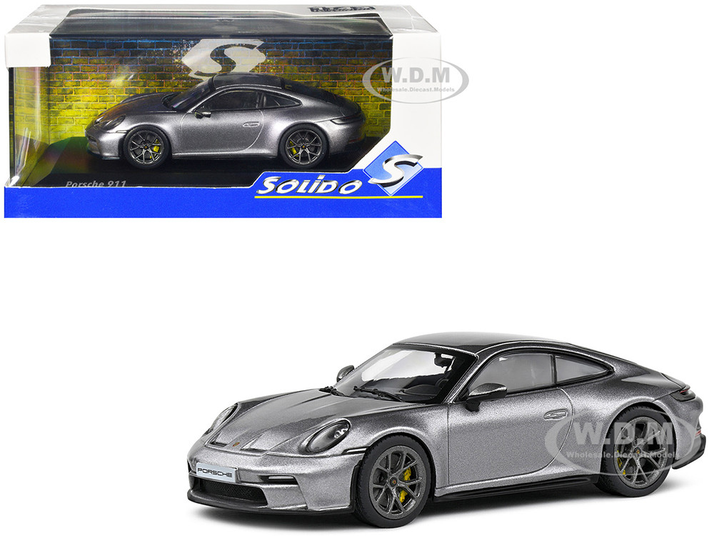 Solido 1:43 Porsche 911 (992) GT3 Touring GT Silver Metallic 1/43 Diecast Model Car by Solido