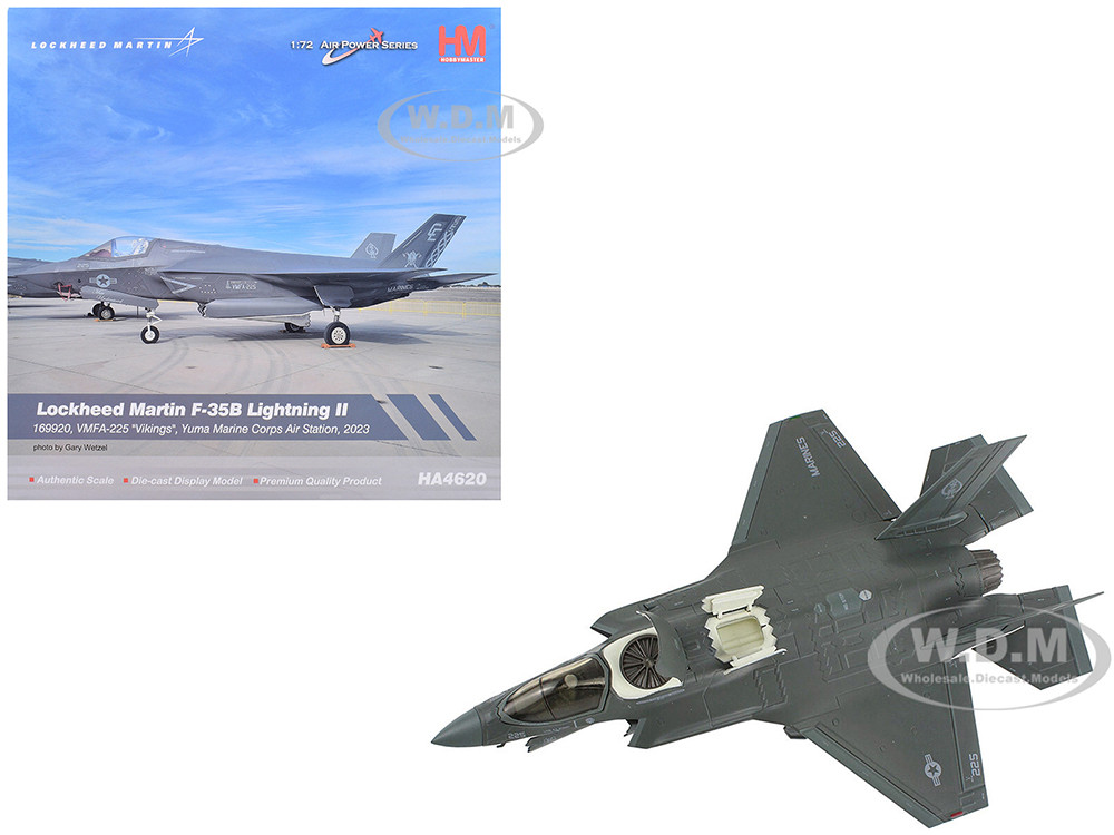 Lockheed Martin F-35B Lightning II Aircraft "VMFA-225 Vikings, Yuma Marine Corps Air Station" (2023) United States Marine Corps "Air Power Series" 1/7