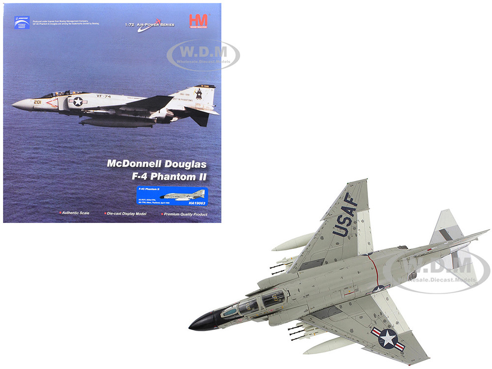 McDonnell Douglas F-4C Phantom II Fighter-Bomber Aircraft "433rd TFS, 8th TFW, Ubon, Thailand" (1966) United States Air Force "Air Power Series" 1/72