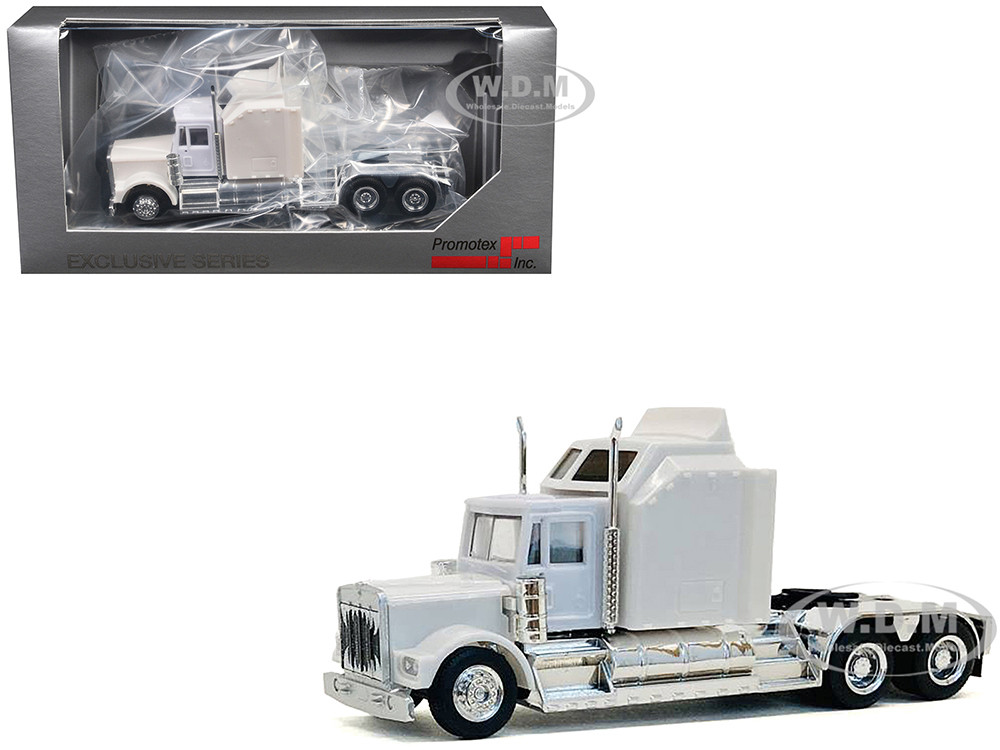 Kenworth W900 Extra Large Sleeper (HO) Plastic White 1:87 model Promotex