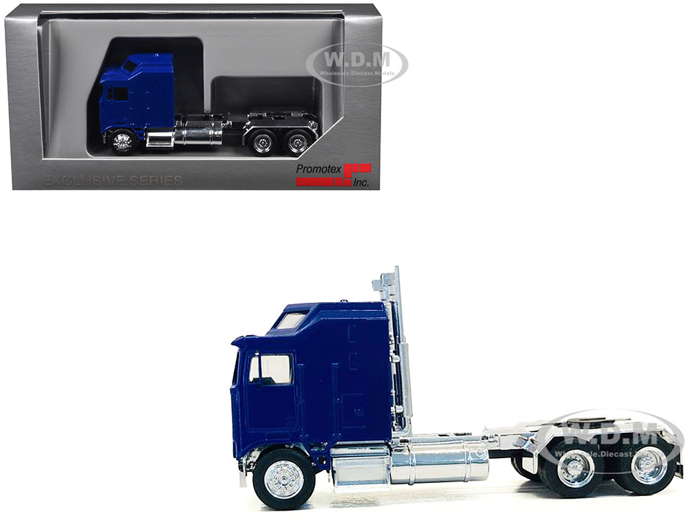 Kenworth K100 1-Bar Grill and X-Long Chrome Chassis (HO) Plastic Blue 1:87 model Promotex
