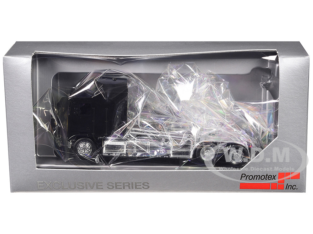 Promotex 1:87 Kenworth K100 with 5-Bar Grill and XXL Chassis Black 1/87 (HO) Plastic Model Car by Promotex