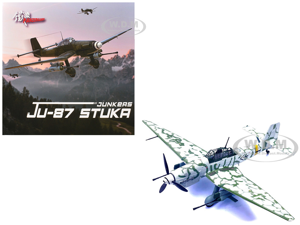 Junkers Ju 87G2 Stuka Bomber Aircraft "10.(Pz)/SG 2 Immelmann, Markisch Friedland, Pomerania" (1945) German Luftwaffe "Wing" Series 1/72 Diecast Model