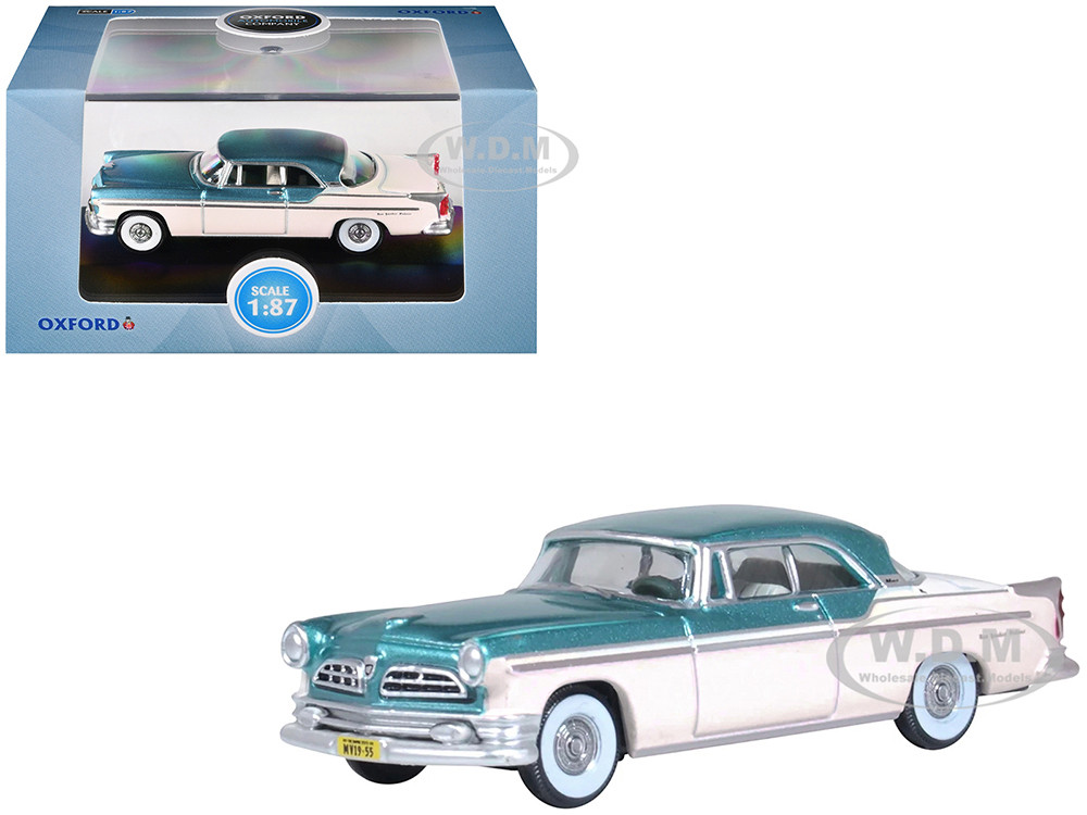 1955 Chrysler New Yorker Deluxe St. Regis Jade and (HO) Green 1:87 model Oxford Diecast