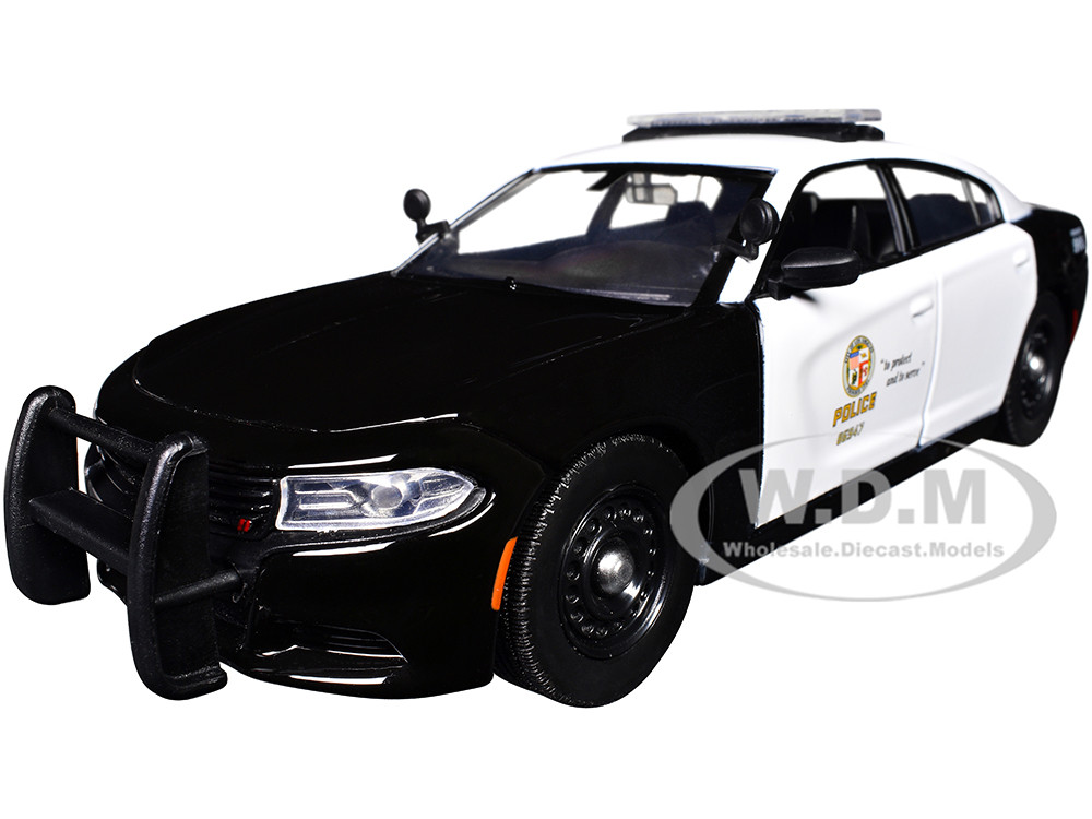 2023 Dodge Charger Pursuit Police Car LAPD Los Angeles Police Department Black and White Law Enforcement and Public Service Series 124 Diecast 2023 Dodge Charger Pursuit Police Car LAPD Los Angeles Police Department Black and White Law Enforcement and Public Service Series 124 Diecast