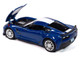2018 Chevrolet Corvette Grand Sport Admiral Blue with White Stripe Sports Cars Series 1/64 Diecast Model Car Auto World 64452-AWSP176B