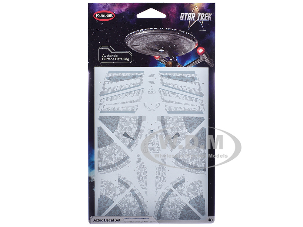 USS Enterprise NCC-1701 Aztec Decal Set "Star Trek: Strange New Worlds" (2022-Current) TV Series 1/1000 Scale by Polar Lights
