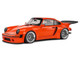 2022 Porsche 911 KS R Orange Metallic 1/18 Diecast Model Car Solido S1810501