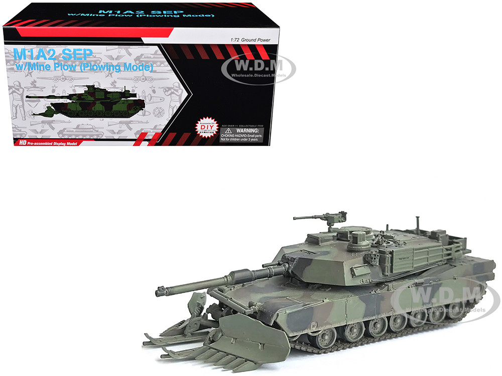 United States M1A2 SEP (System Enhancement Package) Tank with Mine Plow (Plowing Mode) "United States Army, 1st Battalion, 16th Cav. Reg., Fort Knox"
