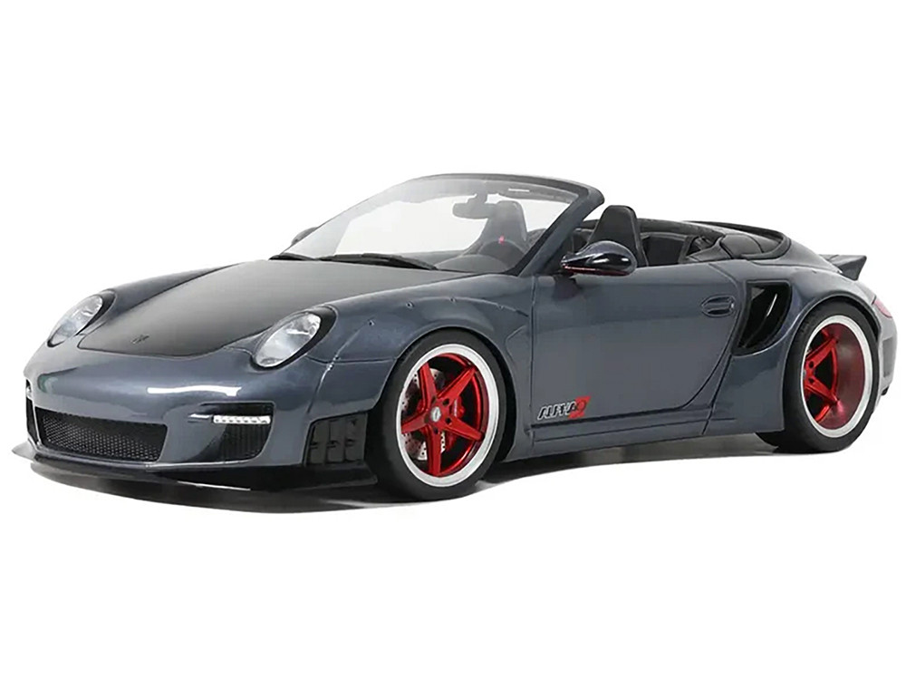 Gt Spirit 1:18 Porsche 911 LB-Works Alpha 9 Gray with Black Hood 1/18 Model Car by GT Spirit