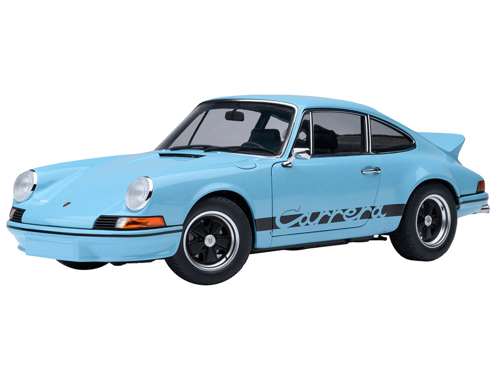 Porsche 911 Carrera 2.7 RS Gulf Stripes and Wheels Black 1:18 diecast model Autoart