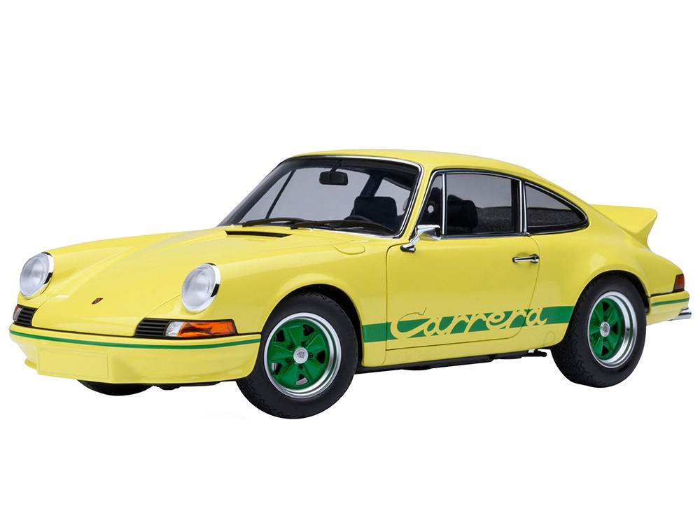 Porsche 911 Carrera 2.7 RS Light Stripes and Wheels Green 1:18 diecast model Autoart