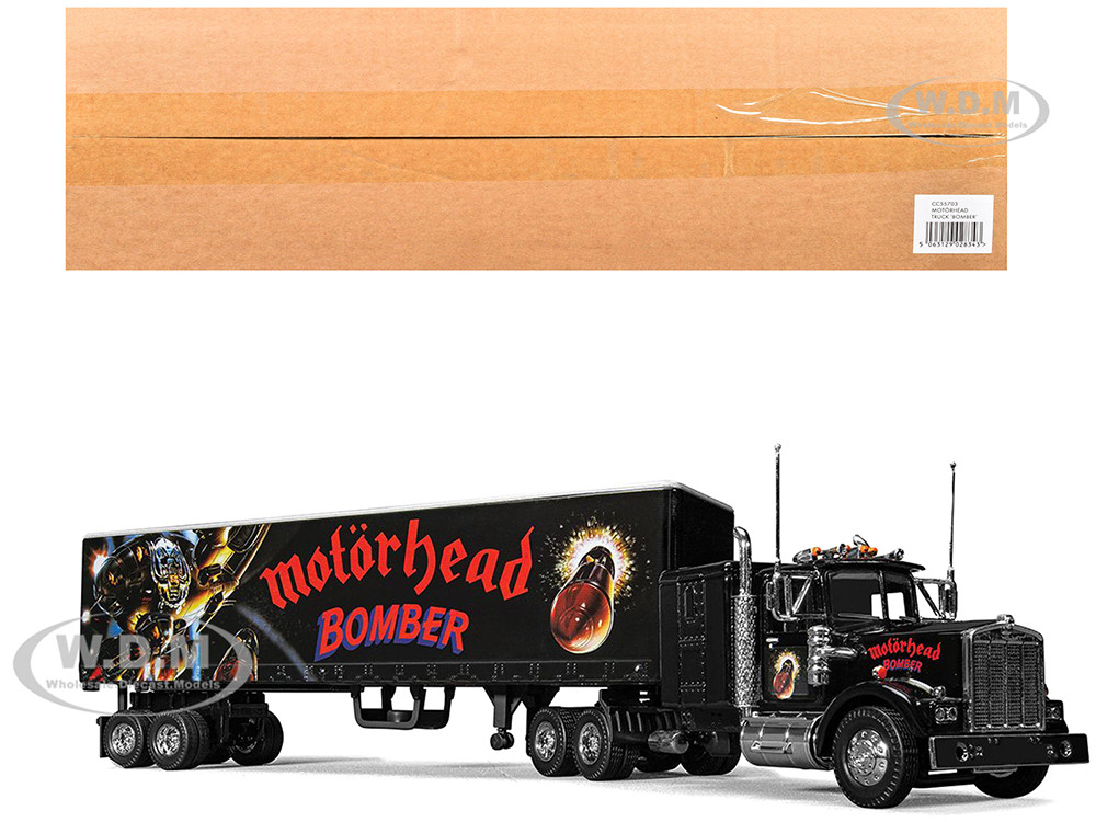 "Motorhead Bomber" Transport Truck Black 1/50 Diecast Model by Corgi