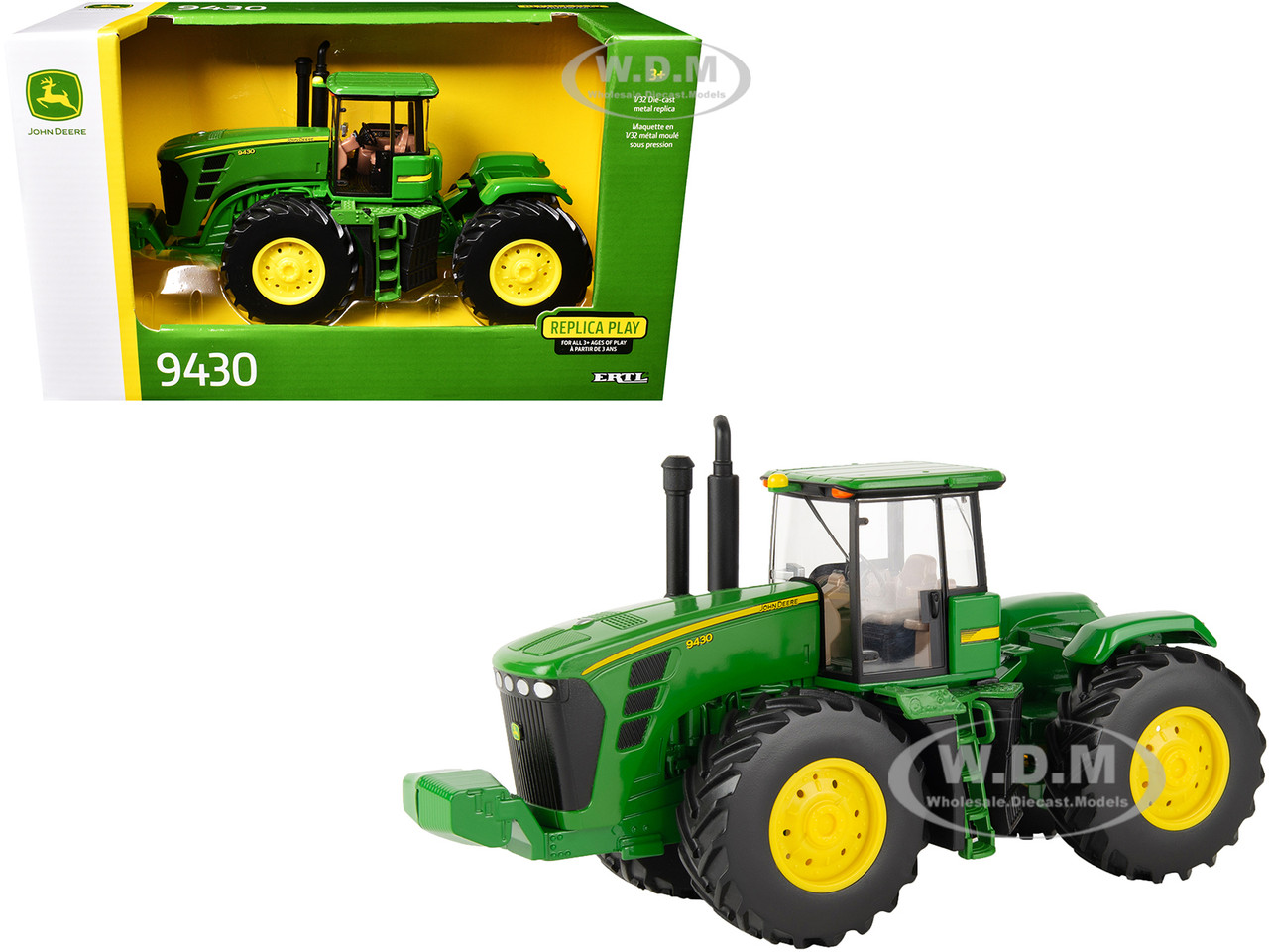 John Deere 9430 Tractor Green "Replica Play" Series 1/32 Diecast Model by ERTL TOMY