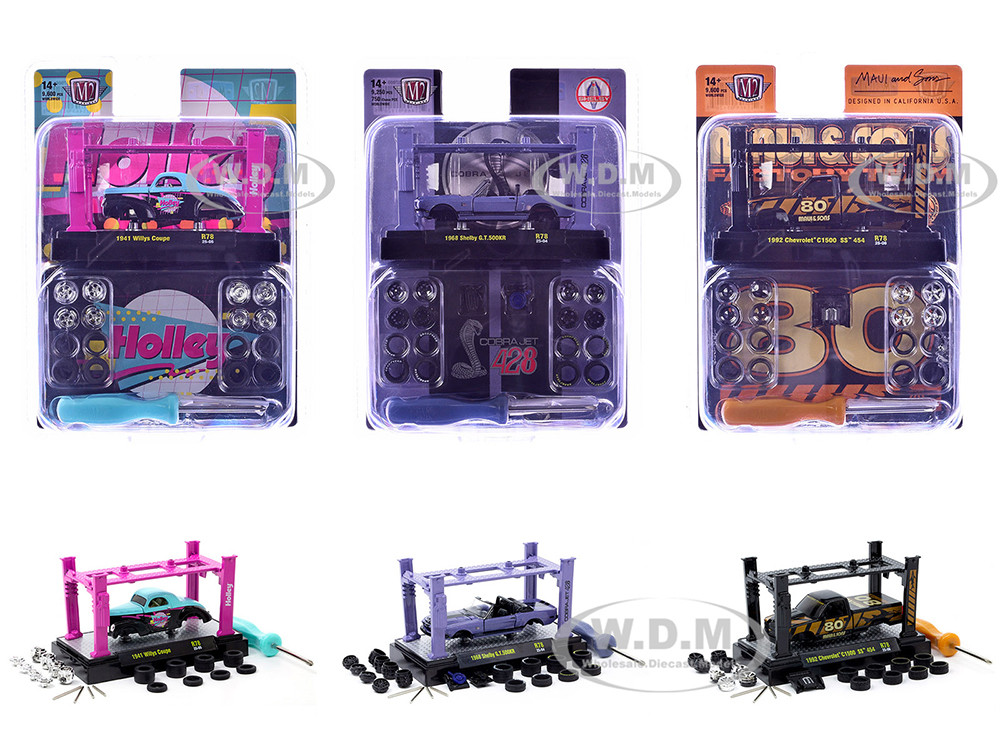 Model Kit 3 piece Car Set Release 78 Limited Edition to 9600 pieces Worldwide 1/64 Diecast Model Cars by M2 Machines