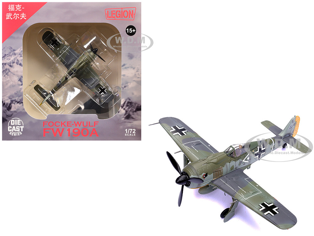 Focke-Wulf Fw 190A Aircraft "108-Victory Ace Hauptmann Hans 'Assi' Hahn, Gruppenkommandeur, III./JG 2 Richthofen, France" (1942) German Luftwaffe 1/72