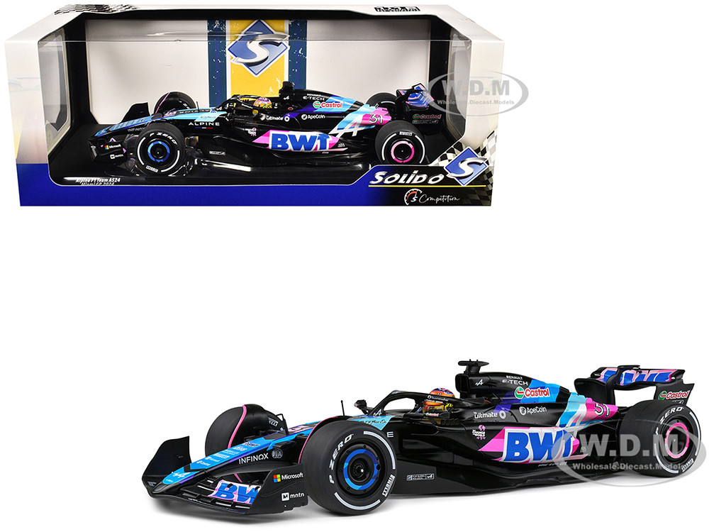 Alpine A524 #31 Esteban Ocon "BWT" Formula One F1 Miami GP (2024) "Competition" Series 1/18 Diecast Model Car by Solido