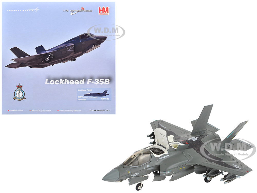 Lockheed F-35B Lightning II Aircraft (Beast Mode) "169623, VMFA-242 Bats, Iwakuni, Japan" (2024) United States Marine Corps "Air Power Series" 1/72 Di