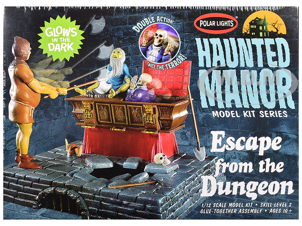 Skill 2 Model Kit Haunted Manor "Escape from the Dungeon" Diorama Set 1/12 Scale Model by Polar Lights