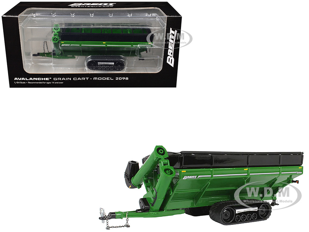 Brent 2098 Avalanche Grain Cart with Equalizer Tracks Green 1/64 Diecast Model by SpecCast