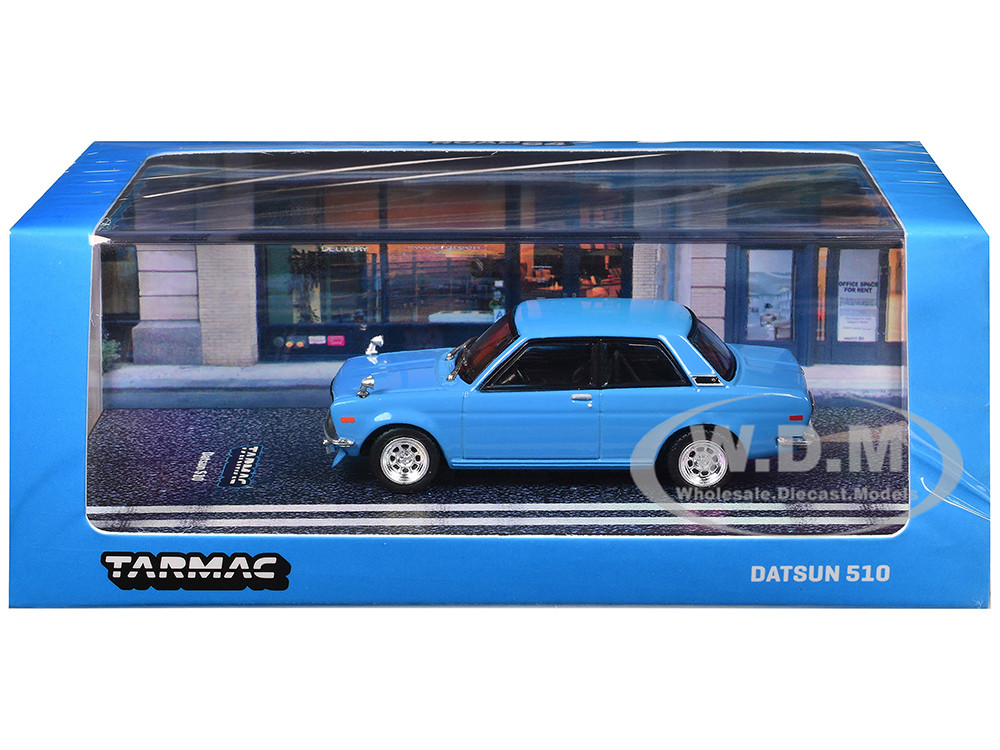 Tarmac Works 1:64 Datsun 510 Light Blue "Road64" Series 1/64 Diecast Model Car by Tarmac Works