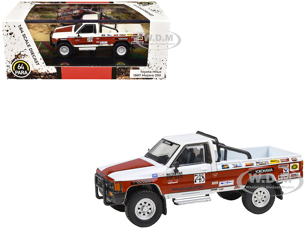 1987 Toyota Hilux Pickup Truck #748 Malcolm Vinje - Mark Hansen "Mojave 250" ( ) 1:64 diecast model Paragon Models