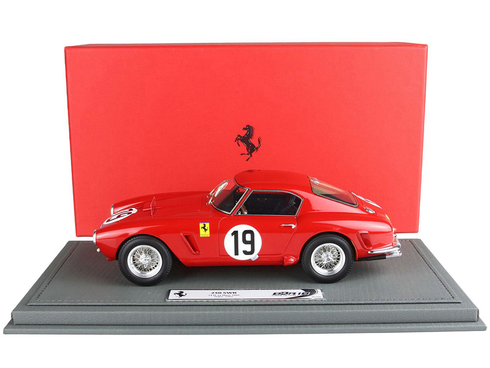 Bbr 1:18 Ferrari 250 SWB #19 Ed Hugus - Augie Pabst "North American Racing Team" "24 Hours of Le Mans" (1960) with DISPLAY CASE Limited Edition to 200 pieces W