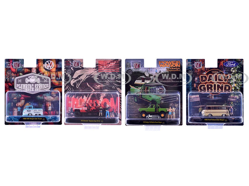 "Auto News" Release 15 Set of 4 Cars Limited Edition to 8500 pieces Worldwide 1/64 Diecast Model Cars by M2 Machines