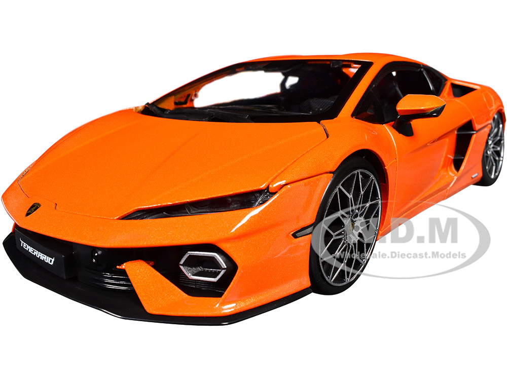 Lamborghini Temerario Orange Metallic 1/18 Diecast Model Car by Bburago