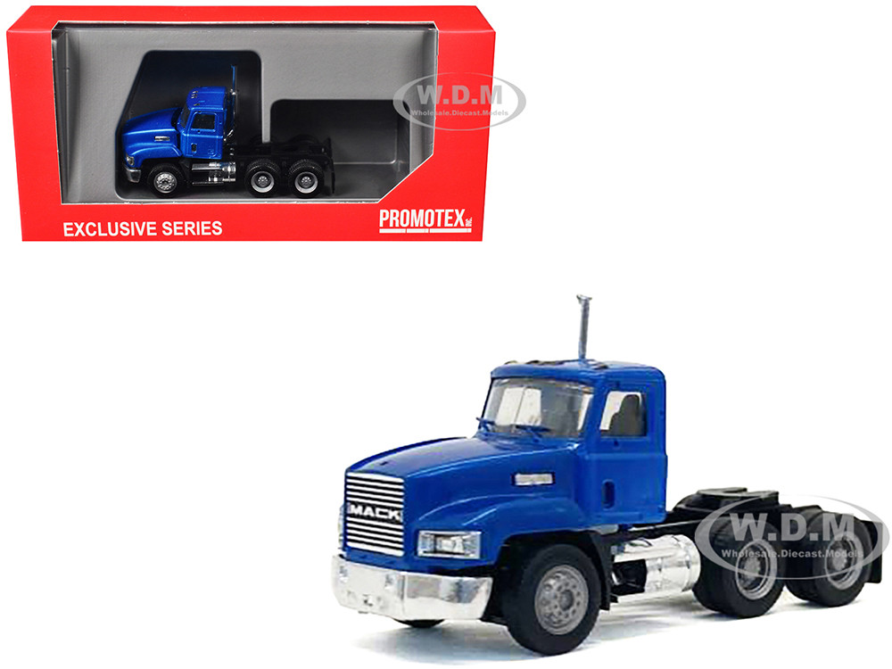 Promotex 1:87 Mack 603 Short Day Cab Blue Metallic 1/87 (HO) Plastic Model Car by Promotex