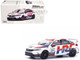 Honda Civic Type R FL5 HRC Honda Racing White with Graphics 1/64 Diecast Model Car Pop Race PR640030