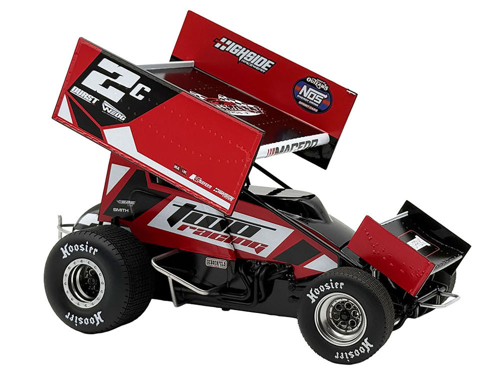 Winged Sprint Car #2C Cole Macedo "Two C Racing" (2025) 1/18 Diecast Model Car by ACME