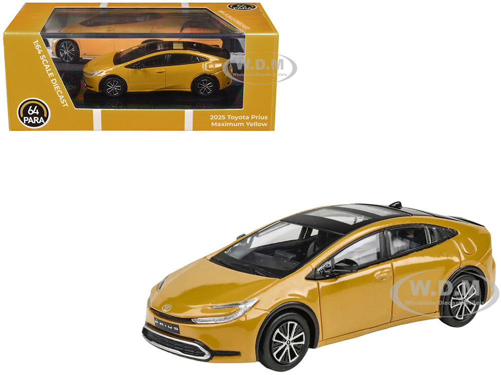 2023 Toyota Prius Maximum Top and Sun Roof Black 1:64 model Paragon Models