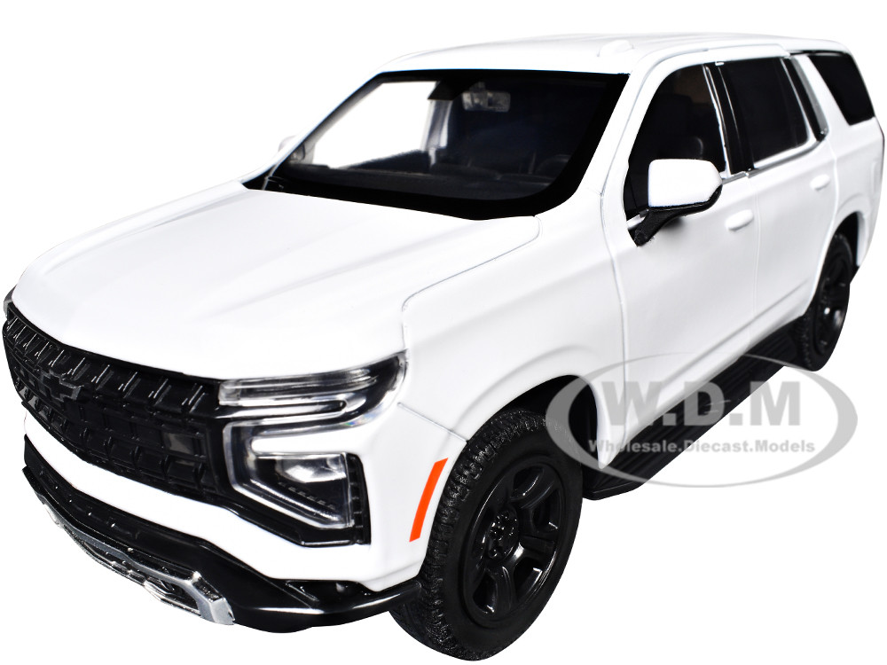 Motormax 1:24 2025 Chevrolet Tahoe PPV White "Custom Builder's Kit - Law Enforcement and Public Service" Series 1/24 Diecast Model Car by Motormax