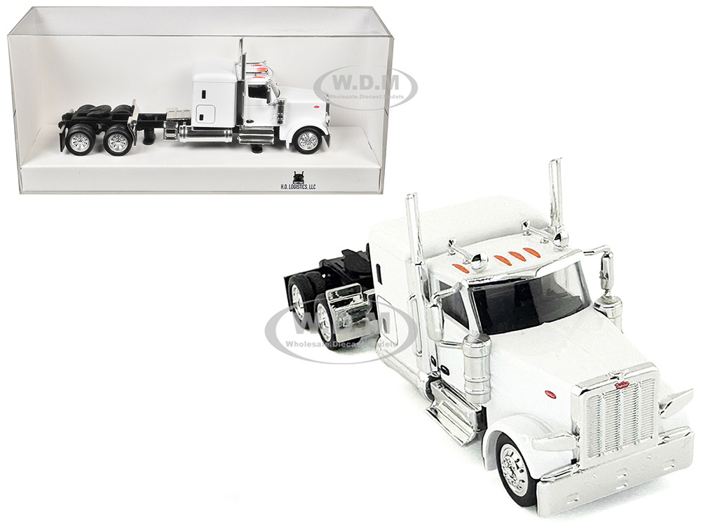 Peterbilt 589 Truck 72 Inch Sleeper (HO) Plastic HO Logistics White 1:87 model HO Logistics Replicas