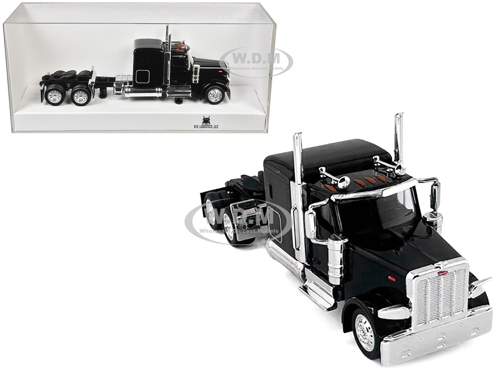 Peterbilt 589 Truck 72 Inch Sleeper (HO) Plastic HO Logistics Black 1:87 model HO Logistics Replicas