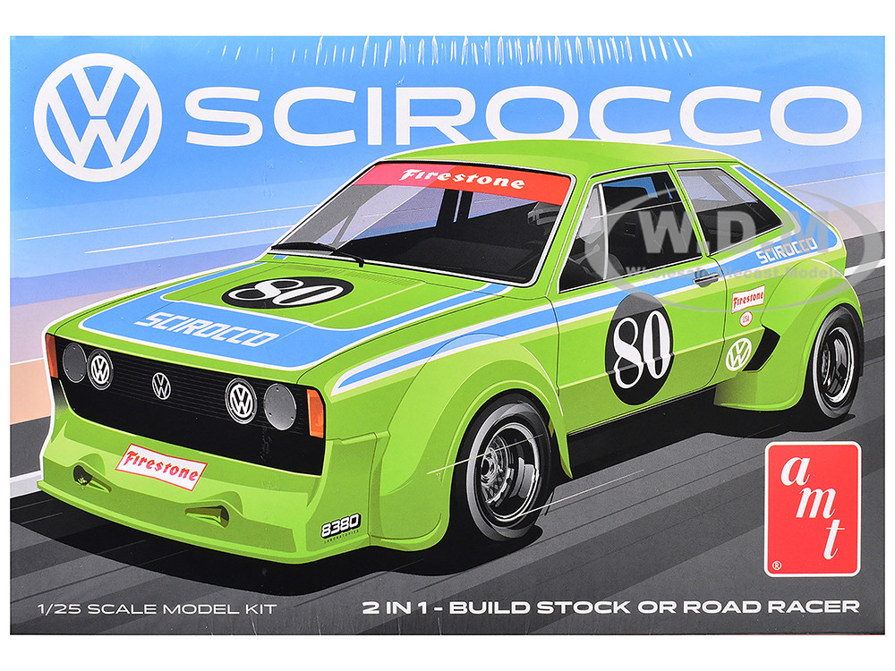 AMT 1:24 Skill 2 Model Kit Volkswagen Scirocco "T/A Champ" 1/25 Scale Model by AMT