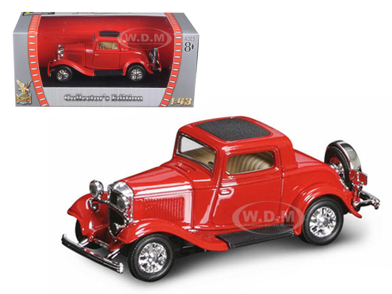 1932 Ford 3-Window Coupe Red 1:43 model Road Signature