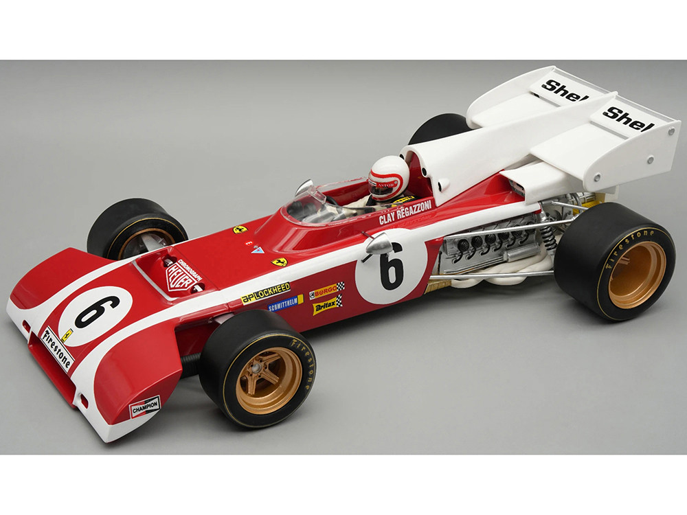 Tecnomodel 1:18 Ferrari 312 B2 #6 Clay Regazzoni Formula One F1 "South African GP" (1972) "Mythos Series" with Driver Figure and Display Case Limited Edition to 50 pi
