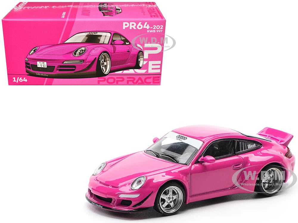 Pop Race 1:64 RWB 997 Pink 1/64 Diecast Model Car by Pop Race