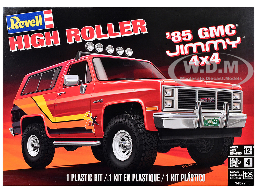 Level 4 Model Kit 1985 GMC Jimmy 4x4 "High Roller" 1/25 Scale Model by Revell